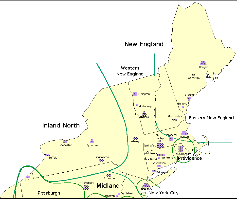 New England Regional Map